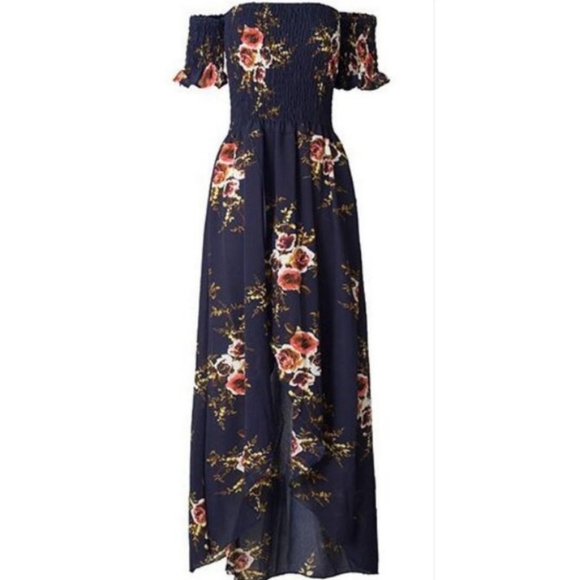 Floral Off the Shoulder Dress - Picture 5 of 6